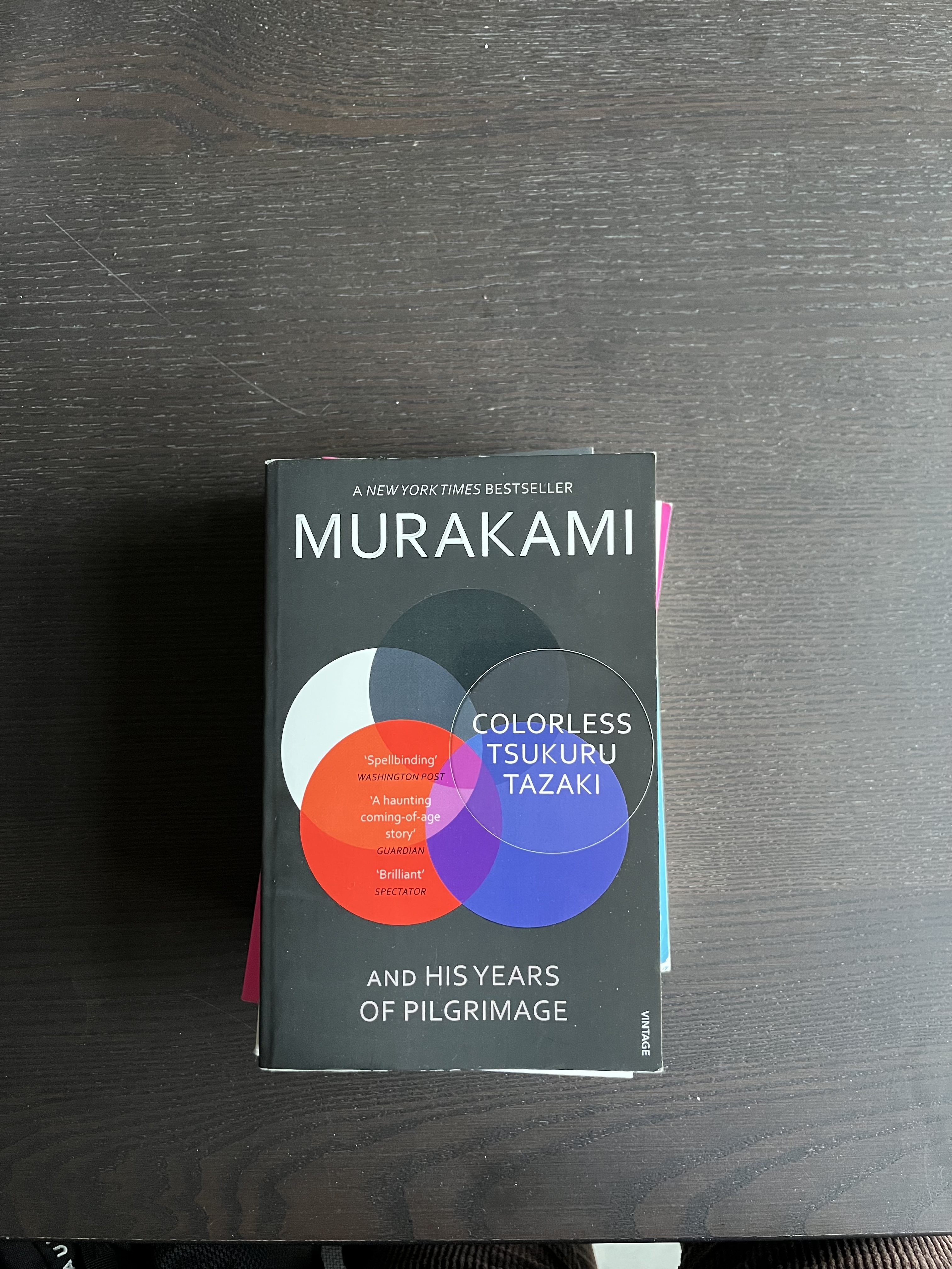 Foto van de cover van Colorless Tsukuru Tazaki and His Years of Pilgrimage.